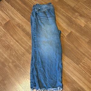 Madewell Jeans Perfect Vintage Curvy Wide-leg Crop 31P Ladies